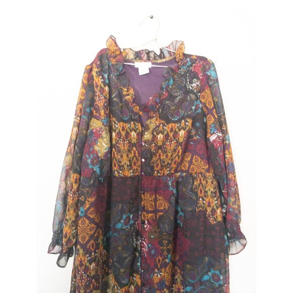 Jessica London Multicolor Maxi Dress - Picture 7 of 15